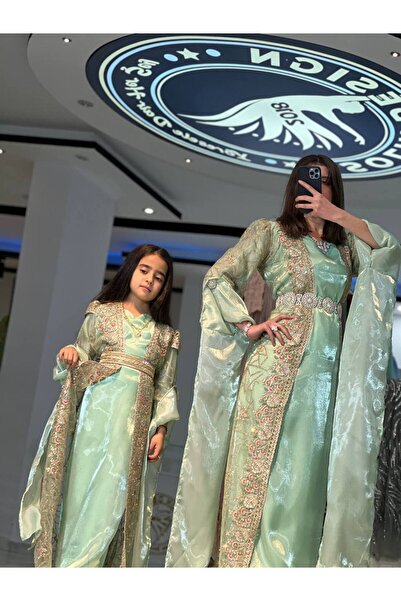 SOLİN YÖRESEL Kadın Düğünlük Yöresel Elbise Anne-Kız Kombini