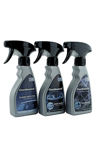Continental Kış Seti Rain Shıeld Yağmur Kaydırıcı Ice Solvent Buz Çözücü Glass Anti-fog Buğu Önleyici