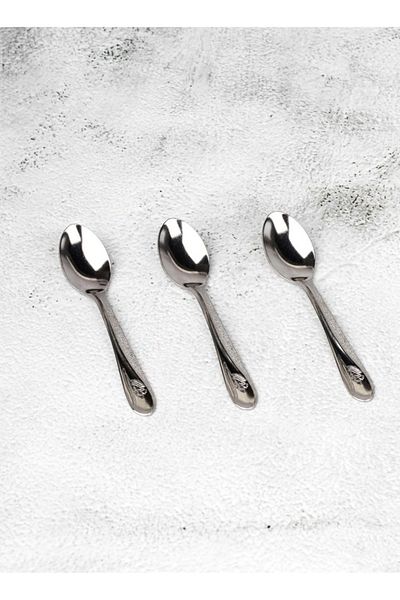 HIC 12-Piece Stainless Steel Teaspoon Set