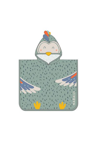 Decathlon Nabaiji Baby Poncho Towel - Green - Parrot