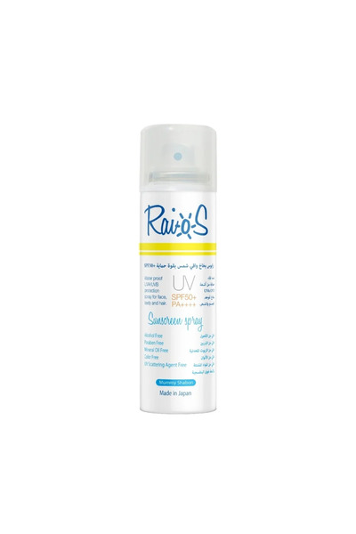 Raios بخاخ واقي من الشمس SPF50+ مامي شابون 70 مل