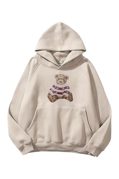 Carpe Φούτερ Cute Bear με 3 κλωστές Oversize