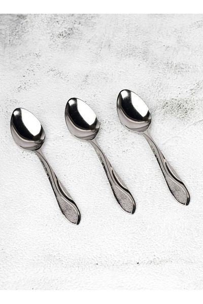 HIC 12-Piece Stainless Steel Dessert Spoon Set