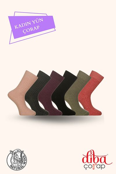 Diba 6-Piece Wool Derby Women's Socket Set