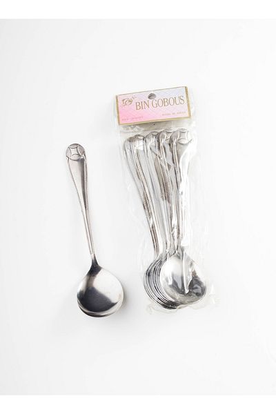 HIC 12-Piece Stainless Steel Soup Spoon Set