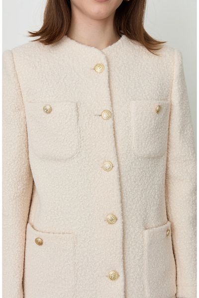 Fatma Atasoy Blazer Ecru Teddy Coat