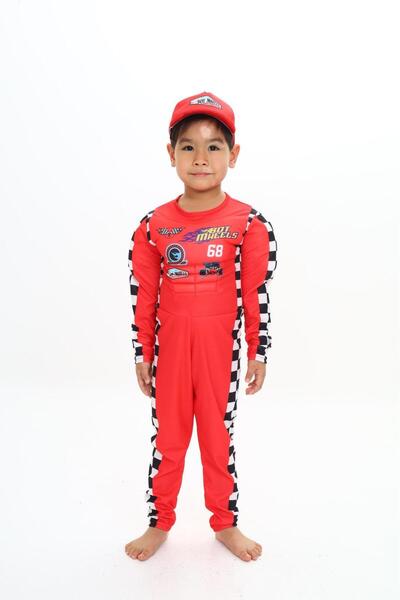 DüşlerÜlkesi Yarışçı kostümü formula1 şapkalı kaslı tulum