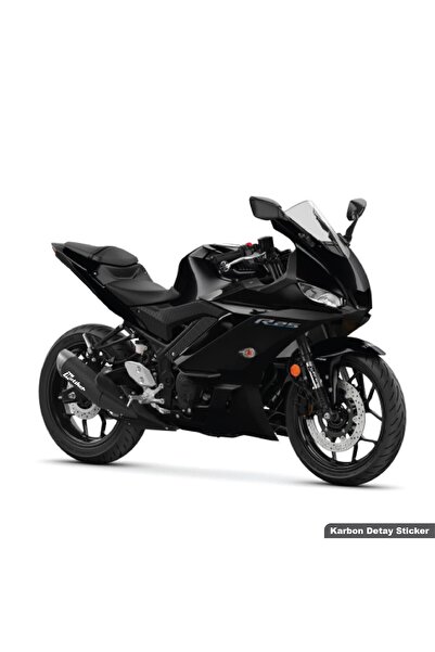 Motiker Yamaha YZF-R25 2019-2025 Grenaj Arkası Karbon Sticker Etiket Modeli