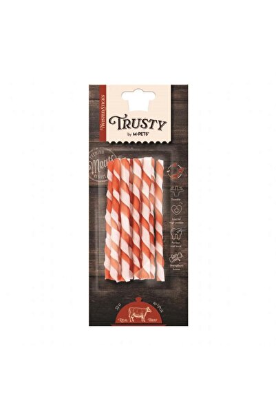 M-PETS 19047399 TRUSTY BEEF TWISTED STICKS 10LU 55GR/12,7CM