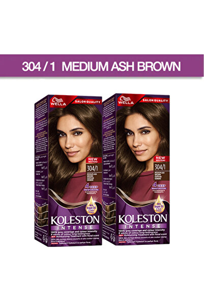 Wella Koleston Intense MAXI 304/1 - MEDIUM ASH BROWNPack of 2