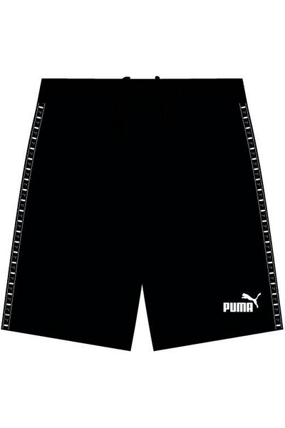 Puma شورت أسود منسوج بشريط ESS مقاس 5 بوصات من PUMA