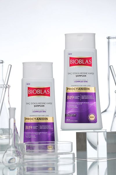 Bioblas Șampon purificator cu procyanidin pentru păr gras 360 ml - împotriva căderii părului și a uleiului