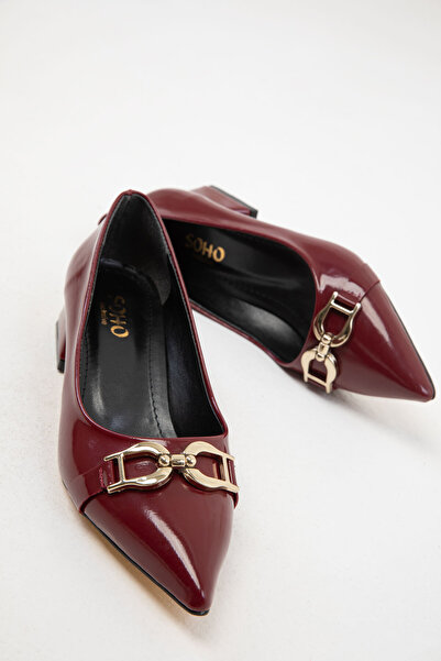 SOHO Claret Red lakkbőr 19546 modell klasszikus női sarkú cipő