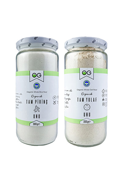 OG natural Organik Tam Pirinç Unu ve Organik Tam Yulaf Unu Seti