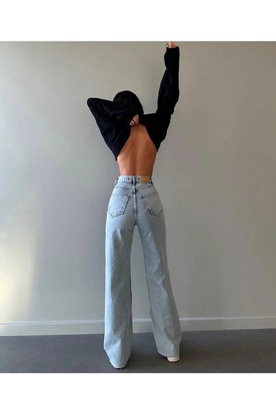 LAMİRA High Palazzo Jean - Cargo Washing Effect