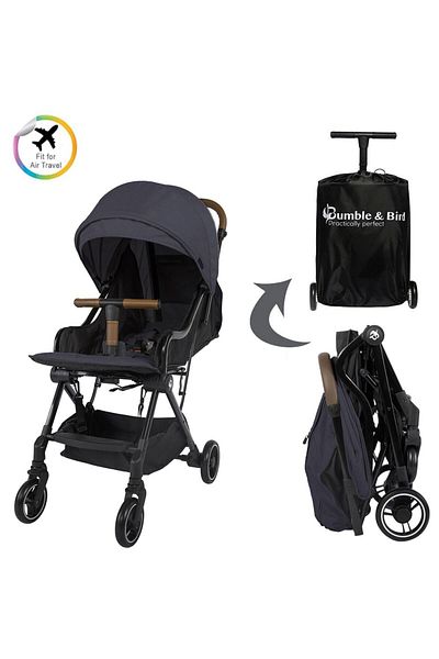 Bumble & Bird - Robin Lightweight Travel Stroller - Dark Grey