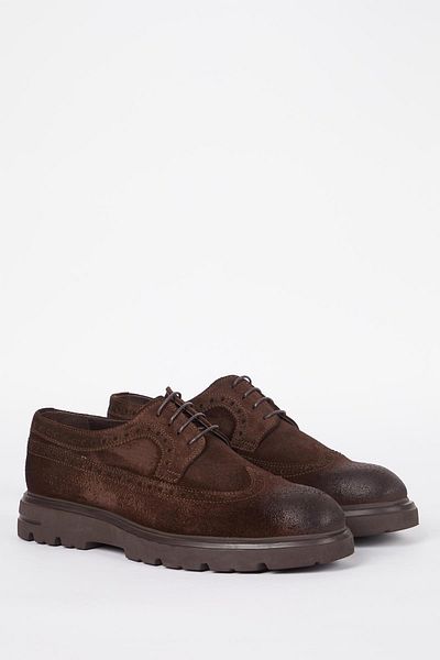 Galliano Shoes Oxford Genuine Leather Brown Suede Antique Eva Ready Sole Classic Shoes