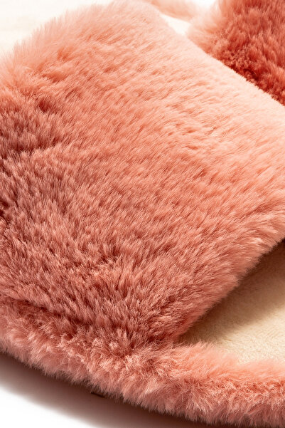 Twigy Lisa βελούδινες γυναικείες παντόφλες σπιτιών ροζ 36/41