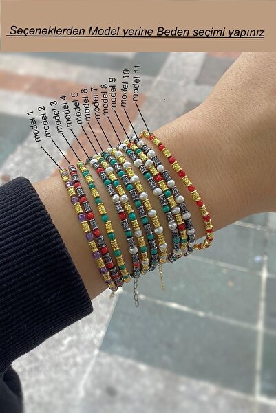 Erer Gümüş Gümüş Doğal Taşlı Bileklik İm64y3