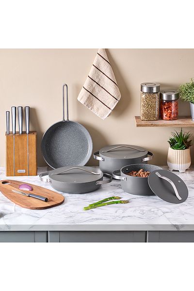 Aryıldız Nexus Gray 7 Piece Cookware Set