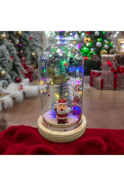 Genel Markalar NEW YEAR IŞIKLI CAM FANUS NOEL BABA TEMALI LAMBA