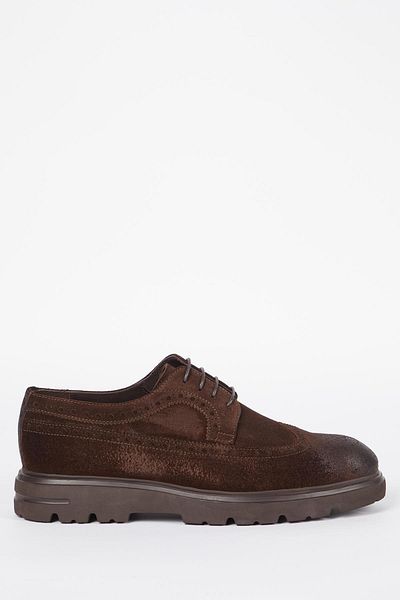 Galliano Shoes Oxford Genuine Leather Brown Suede Antique Eva Ready Sole Classic Shoes