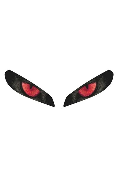 Motiker CF Moto 250Sr Wolf Eyes Far Sticker Etiket Model Kırmızı
