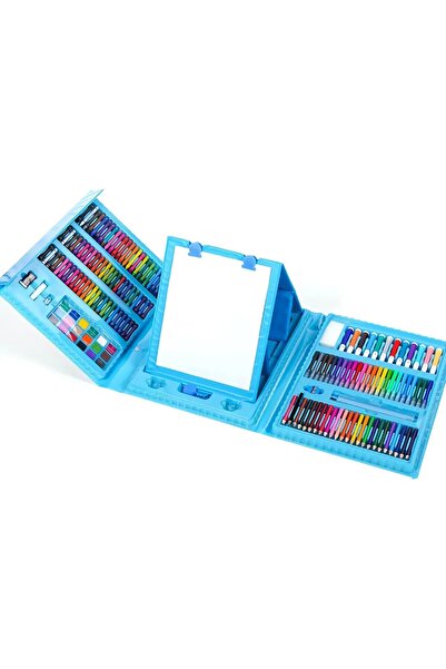 SOFT 208 adet boyama seti mavi çocuk boyama seti ithal yeni nesil harika hedi...