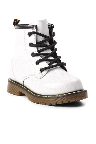 pepino Walkway White Glitter Kids Boots