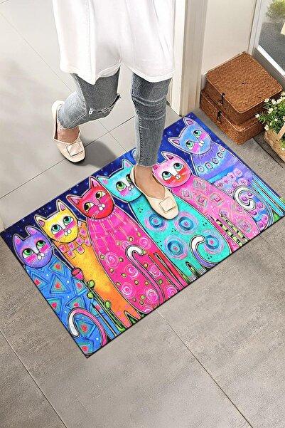 Monnhein سجادة باب حديثة وأنيقة - للاستخدام المنزلي والمكتبي والخارجي (ملونة)