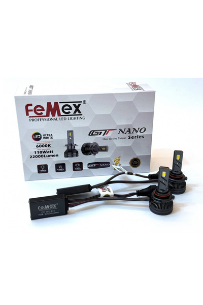 FEMEX Gt Nano Pro Hır2 9012 Şimşek Etkili Led Xenon 110w 22000 Lumen
