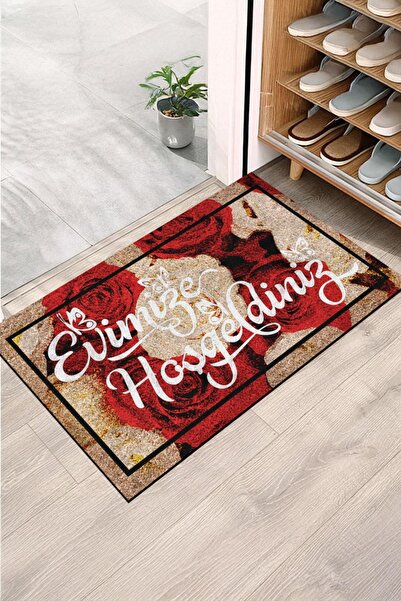 Monnhein سجادة باب حديثة وأنيقة - للاستخدام المنزلي والمكتبي والخارجي (Rose)