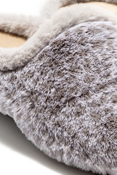 Twigy Gray Leopard Print Women's House Slippers - Size 36/41