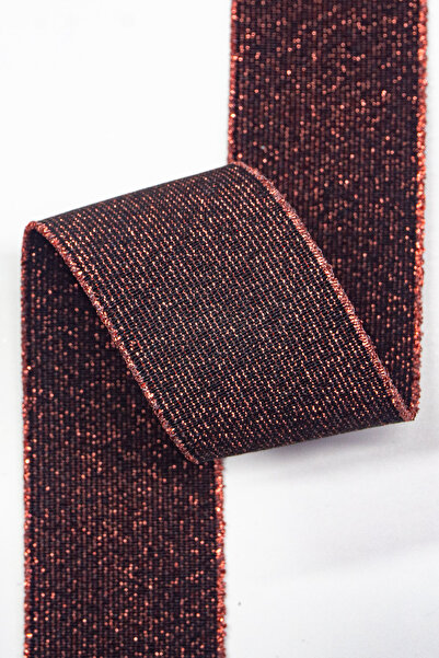 Dokumarkt Λάστιχο 4 εκ. με λάμψη & μεταλλικό ύφασμα - Λάστιχο για σανδάλια με...