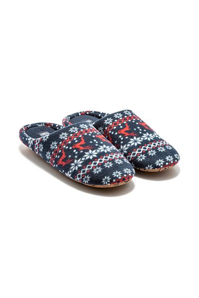 Twigy Papuci Polar pentru bărbați, albastru marin 41/46