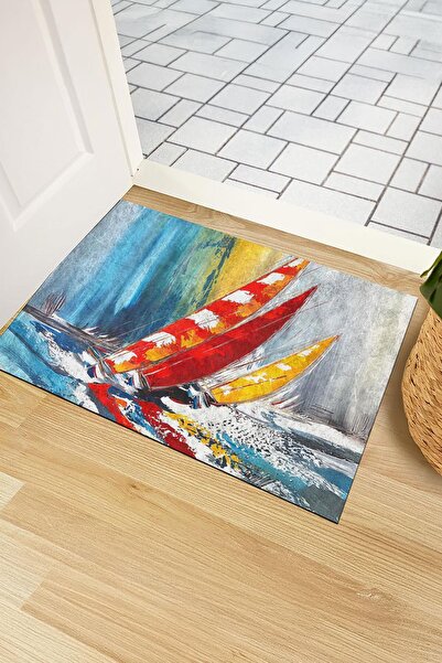 Monnhein سجادة باب حديثة وأنيقة - للاستخدام المنزلي والمكتبي والخارجي (الرياح)