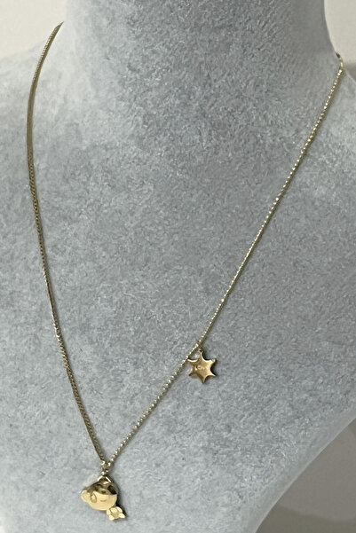 Fubena Love Panda Sallantılı 316L Çelik Kolye