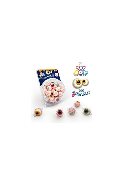 G TOY JOY Toy Joy 3D Göz jelibon karışık renkli içi dolgulu 18gr 64 lü (1 kutu)
