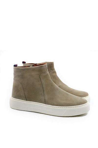PAUL BRANCO Genuine Suede Leather Men's Casual Boots, Lightweight Zippered Boots M-22203