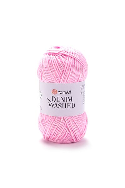 Yarnart Denim Washed - Μελανζ Χειροποίητο Νήμα Πλεκτομηχανής Πούδρα Ροζ-906
