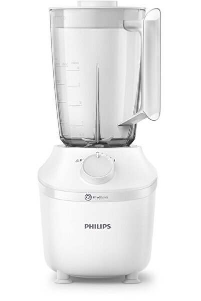 Philips Plastic Jar Blender - 1 Speed + Pulse, Comes with a Mill + Chopper, 1.9 L 450 W HR2041/30 White