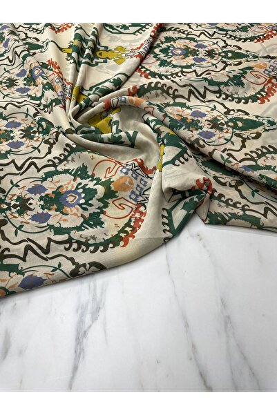 ipekkumaş İkat Desen Elbiselik Şifon Kumaş Ürünümüz Adet Olarak Satılır 1 Ade...