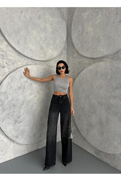 Zeo Basic TAŞ DETAYLI BAGGY JEAN