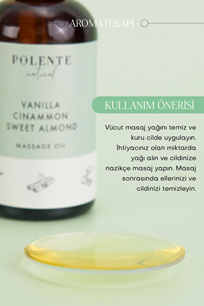 Polente Natural Tarçın & Vanilya Enerji Verici Masaj Yağı (100 ML)