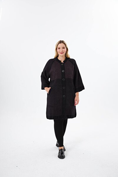 BELİN Angora Patterned Knitwear Cardigan