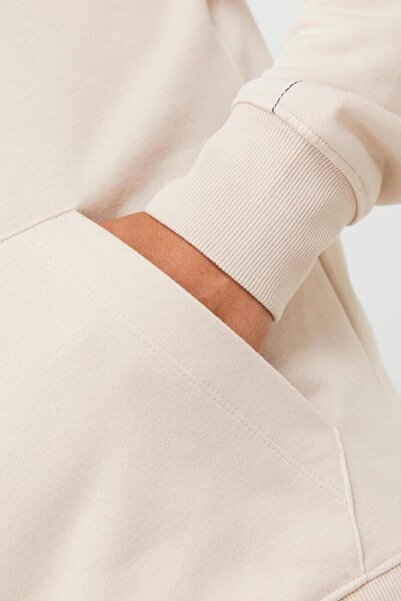 Jack & Jones JACK&JONES 12242225 Φούτερ με κουκούλα με γράμματα και 2 κλωστές σαρδόνικο χρώμα