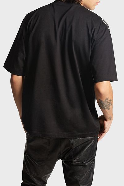 DSquared2 Mens Crew Neck Printed t Shirt - 100% Cotton, Regular Fit S74Gd1264 S23009 900