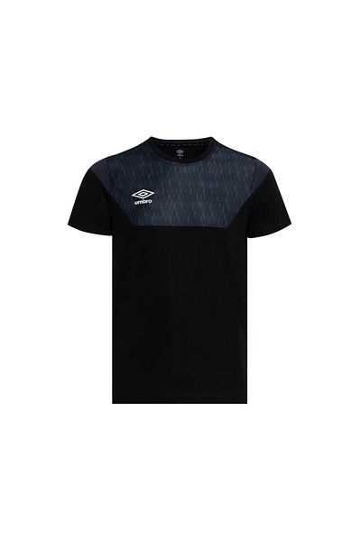 UMBRO Μαύρο T-Shirt προπόνησης DlAMOND - B. Collar