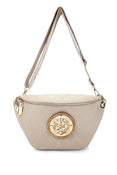Dolce Women's Vegan Beige Cap Waist Bag