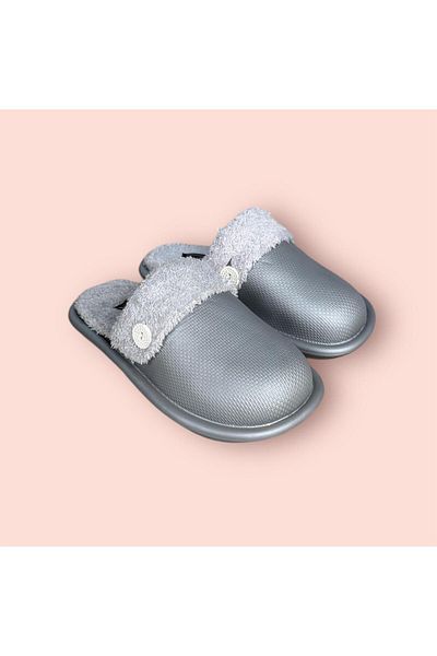 AkınalBella AKINALBELLA Unisex γούνινες παντόφλες γραφείου με Velcro - Αφαιρούμενες που πλένονται